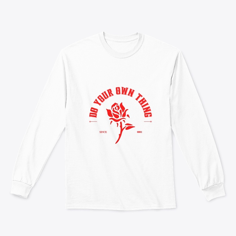 Do your own thing flower t shirt design