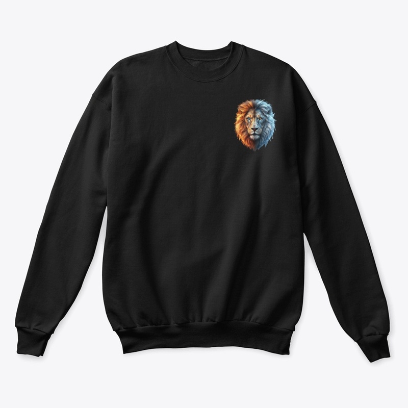 Fire and Ice Lion Face