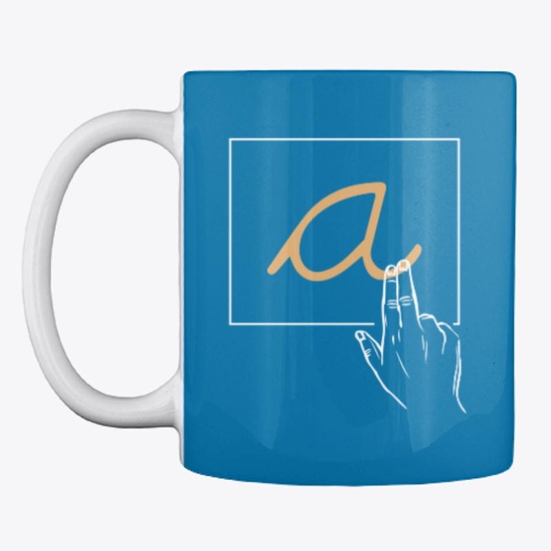 Montessori - Cursive Sandpaper "a"