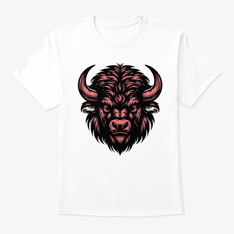 Powerful Bison Head Design