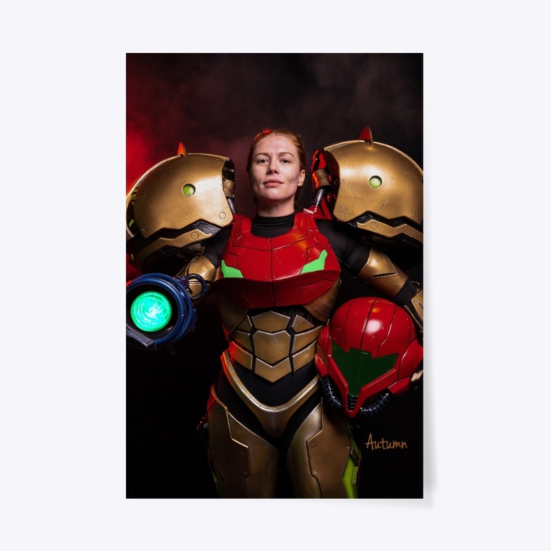 Samus Varia suit (blaster up)