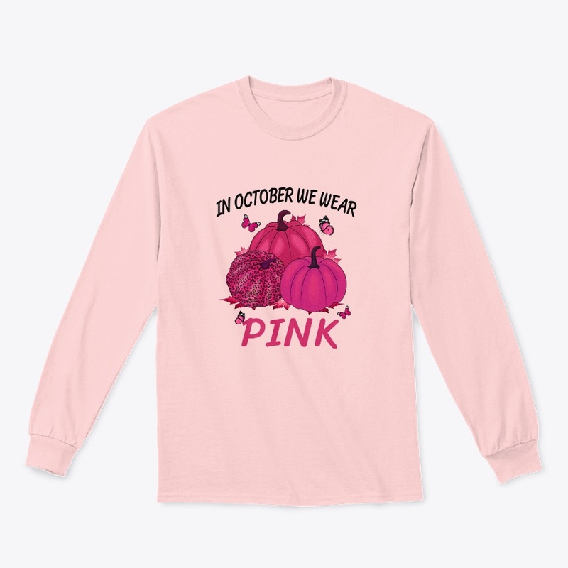 October We wear Pink pumpkin Tee