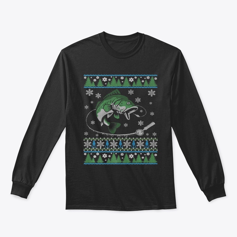 Ugly FISHING Christmas Bass Fish Apparel