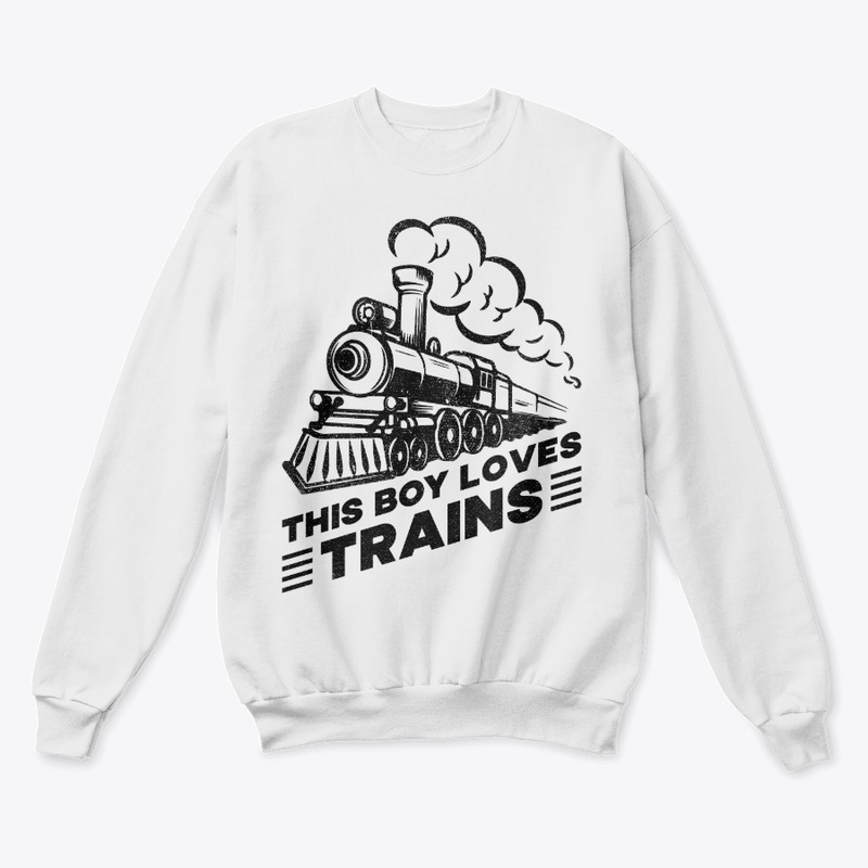 This Boy Loves Trains - Steam Locomotive