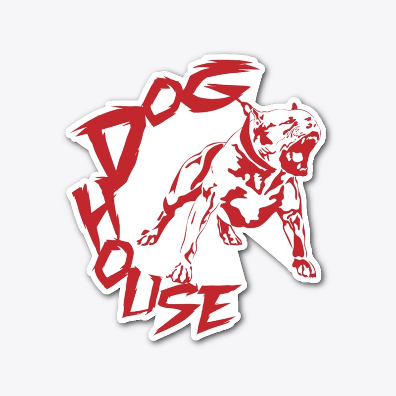 Dog House Logo Sticker 