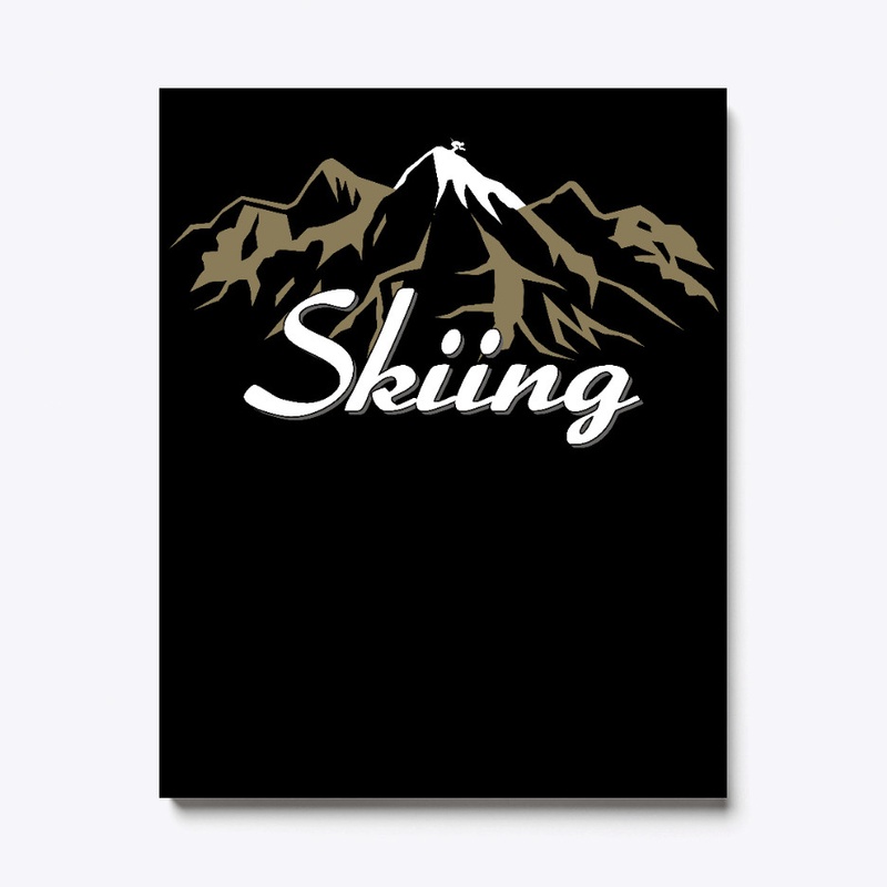 Ski skiing skier design gift
