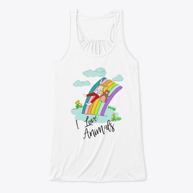 Trendy T shirt- I love Animals