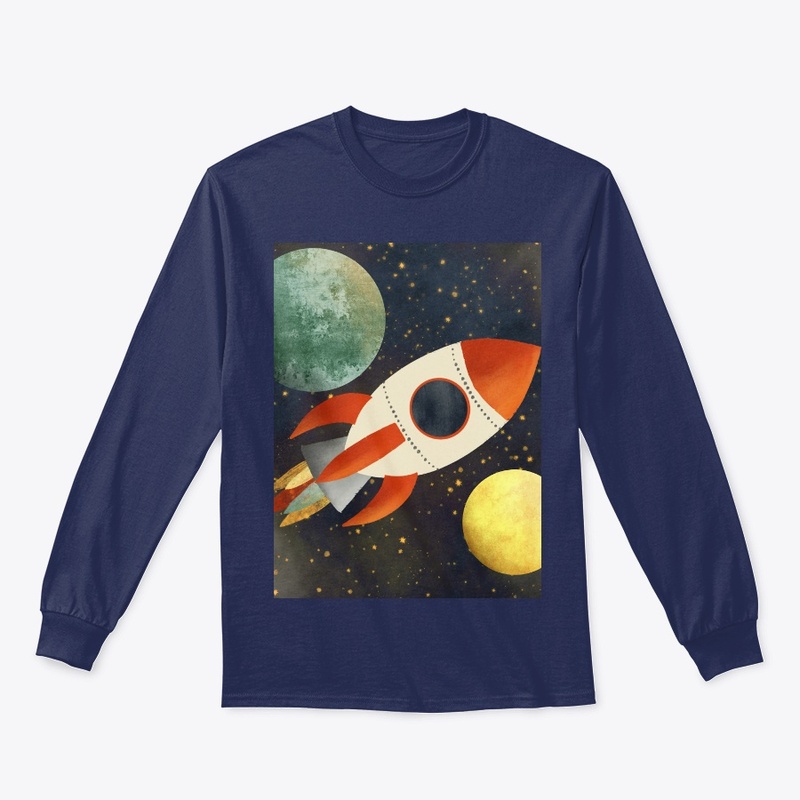 Space - Rocket and Planet design