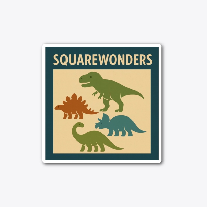 Squarewonders dinosaur badge