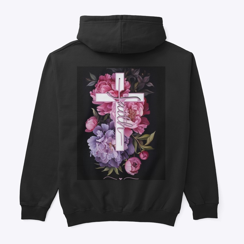 Floral Faith Cross Mauve