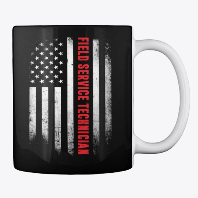 Field Service Technician US Flag Shirt