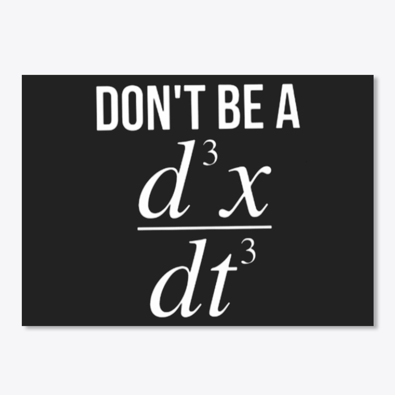 Don't be a Jerk