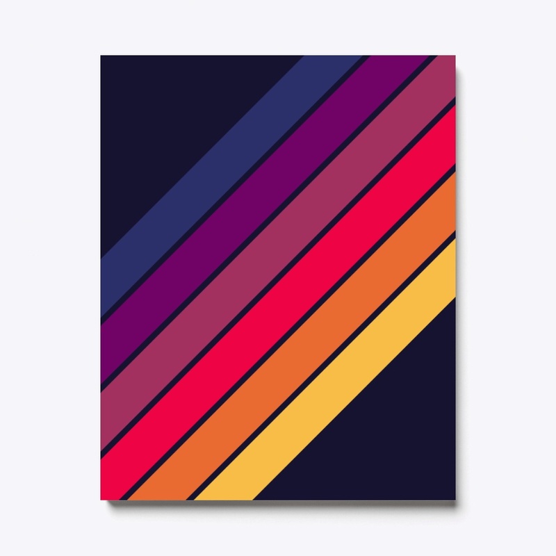 Dajun - 70s Vintage Style Retro Stripes