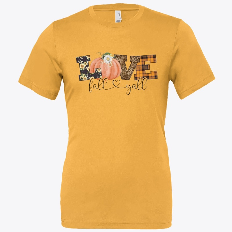 Fall Y’all Pumpkin Sunflower Tee