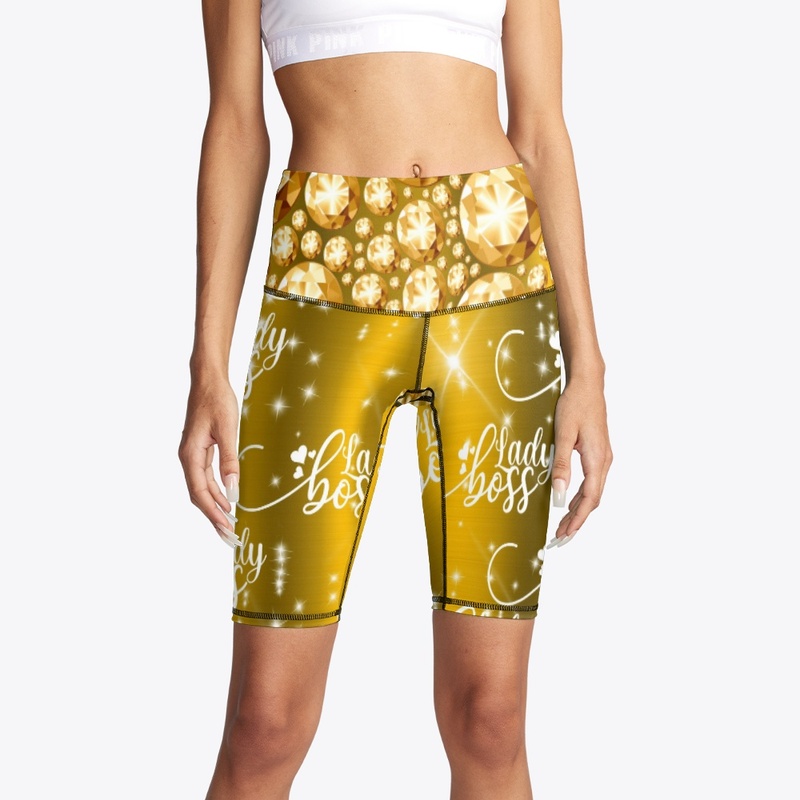 Sparkly Gold and White Lady Boss