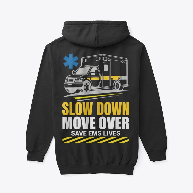 Slow Down Move Over EMS zip hoodie