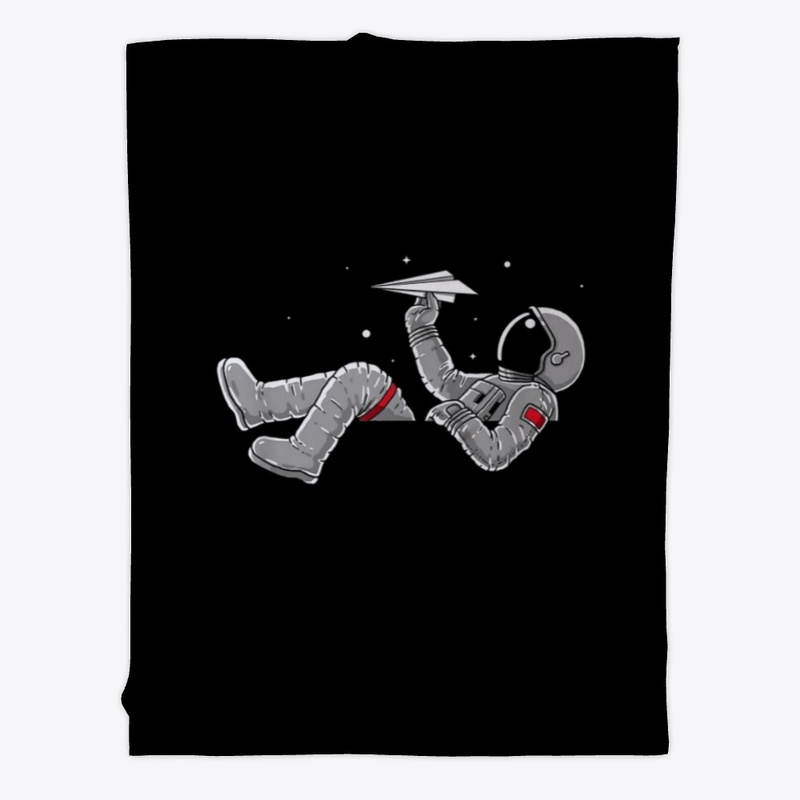 Relaxing Astronaut Throwing  Airplanes
