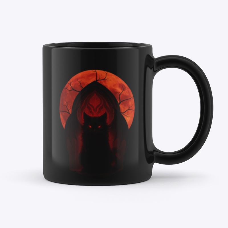 Cultist Black Cat Mug
