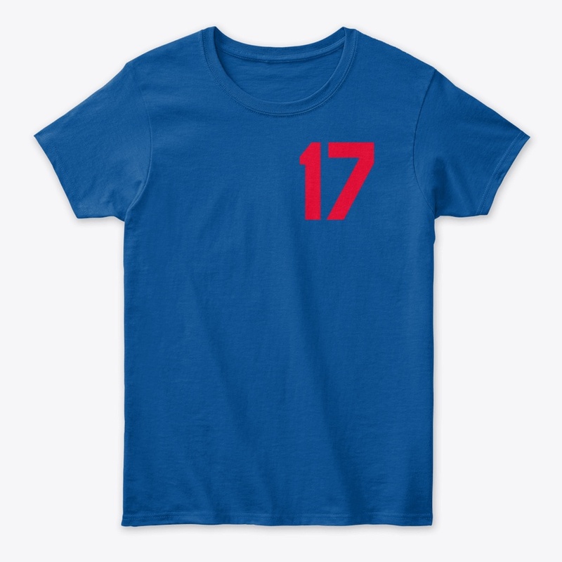 Number 17 Font Tee design