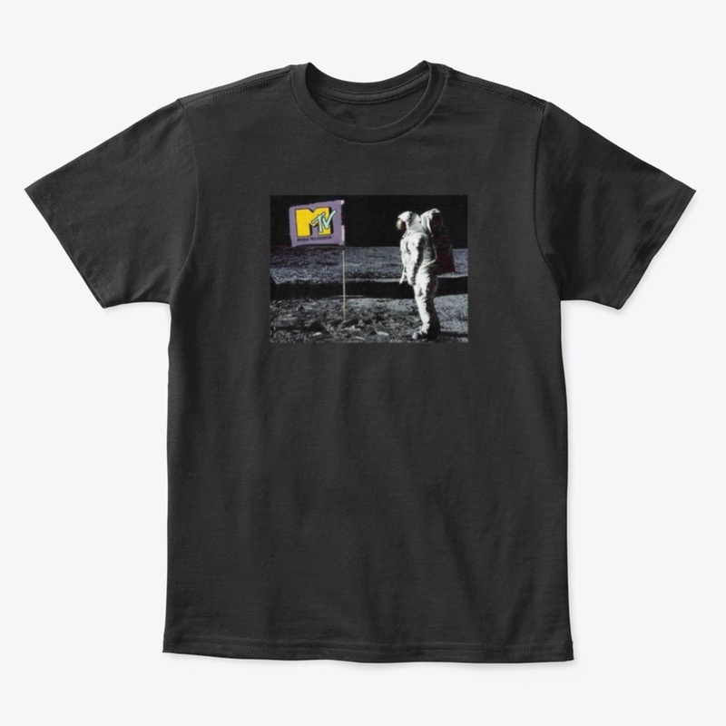 Music Flag On Moon 