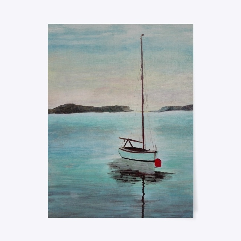 Calm Waters & Sail Boat