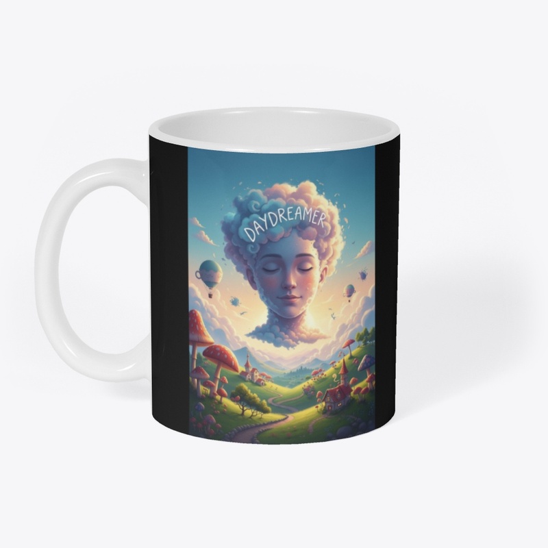 Whimsical Head in the Clouds Daydreamer