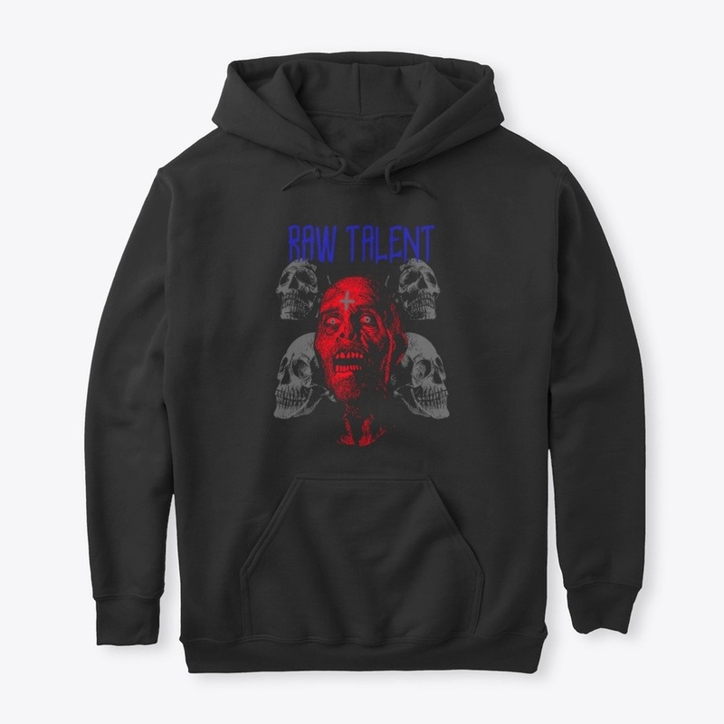 Raw Talent Zombie Skull Design