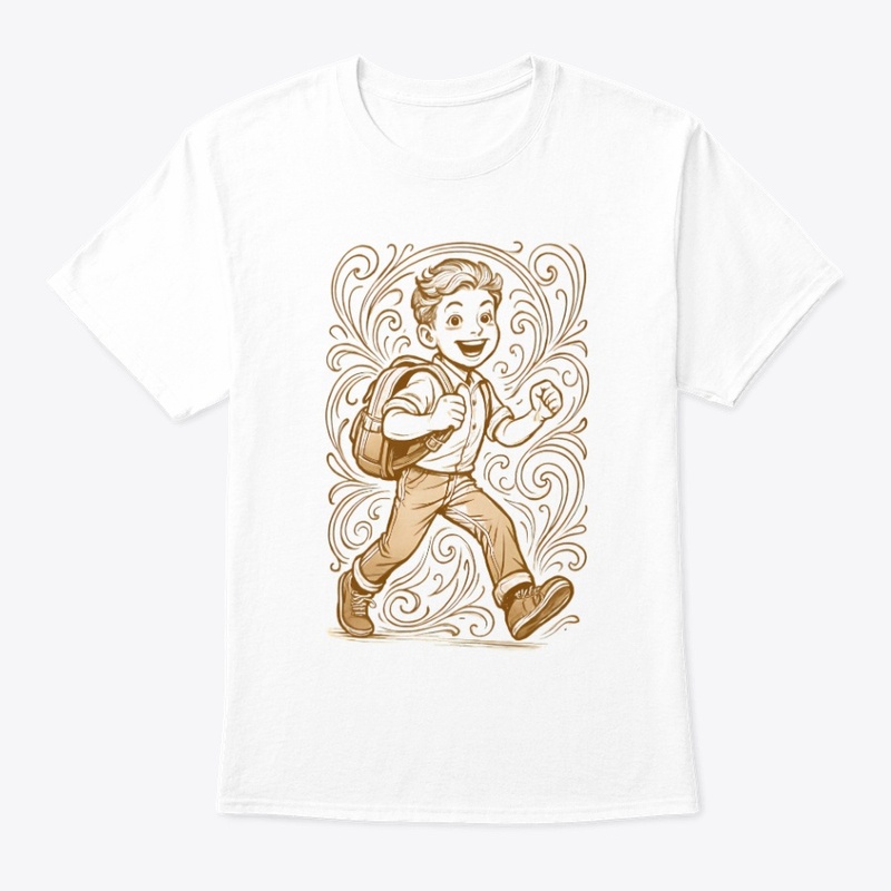 Cartoon Backpack Adventure Art