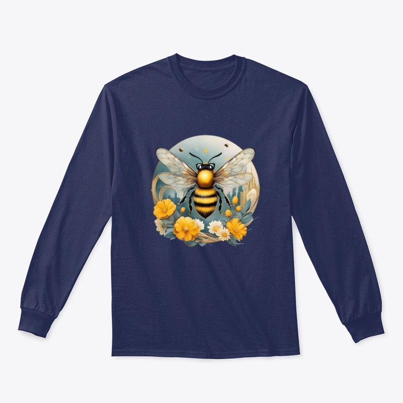 Glitched Flowers & Robotic Bees Tee.
