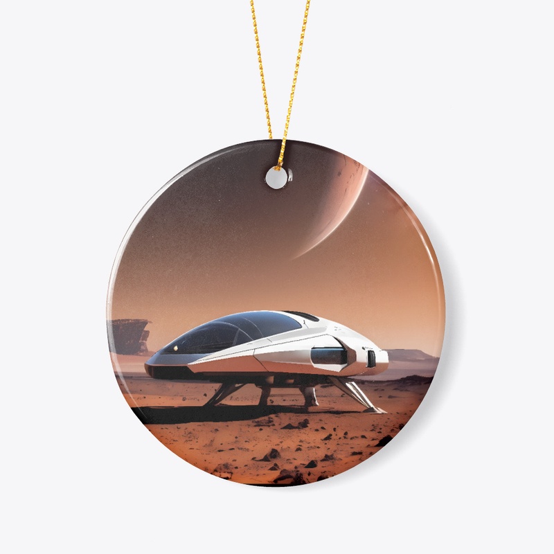 A spaceship on mars