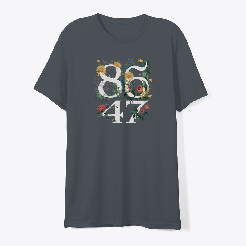 8647 Floral Typography Design