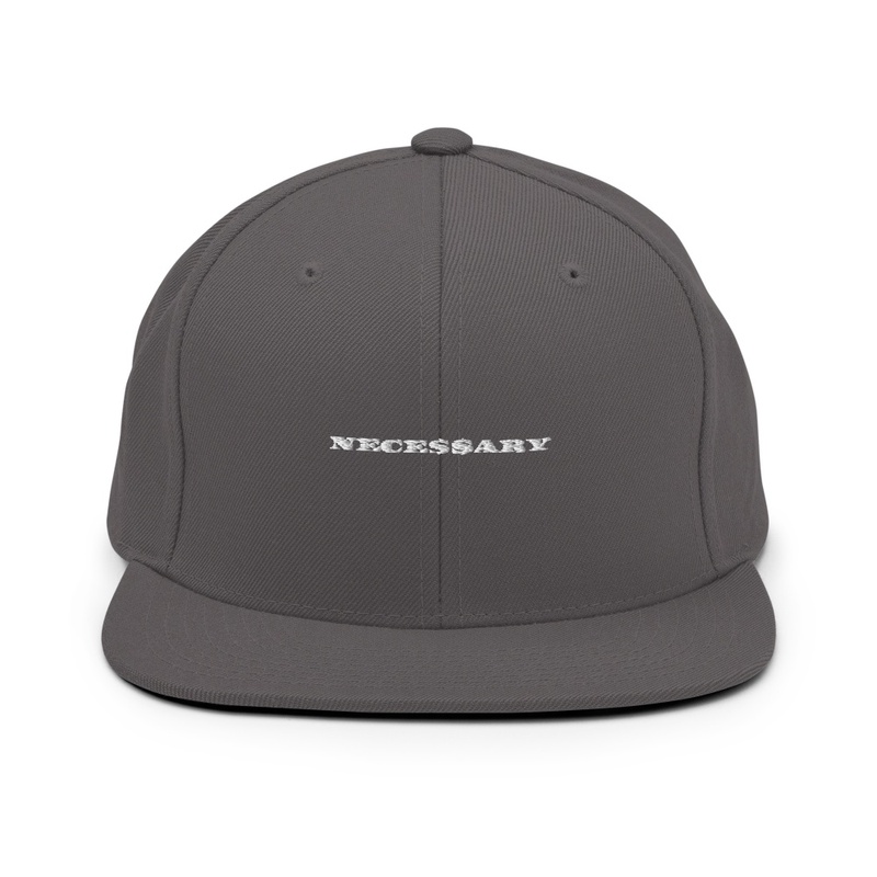 OGSTATUS NECESSARY EMBROIDERY SNAPBACKS 