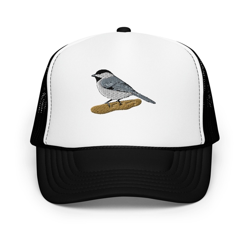 Chickadee Embroidered Foam Trucker Hat