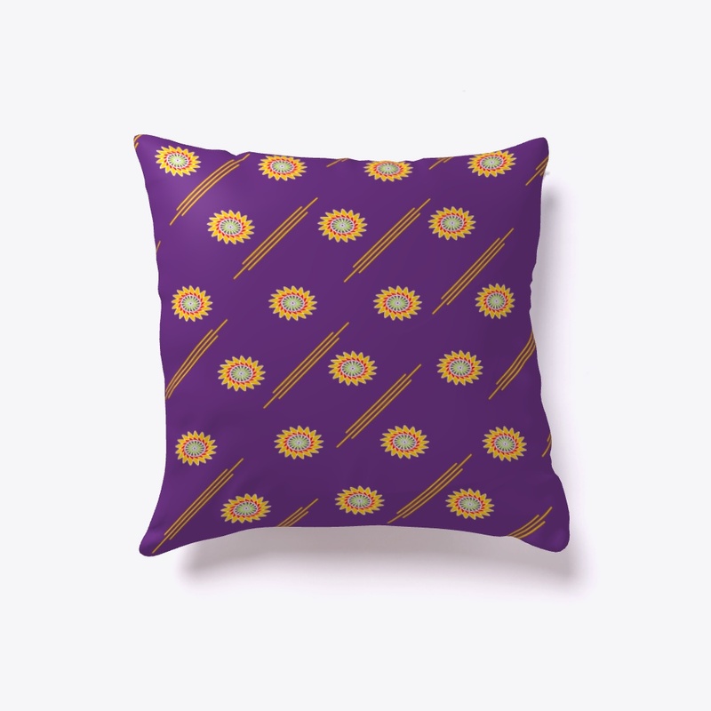 DIAGONAL FLOWERS - Indoor Pillow