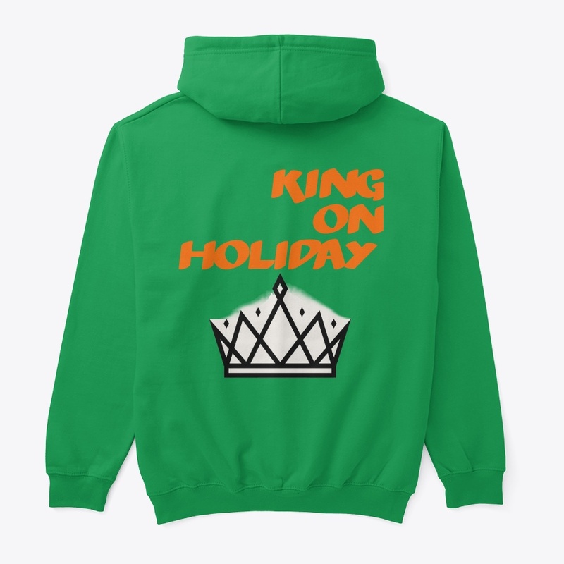 King on holiday men hoodie 