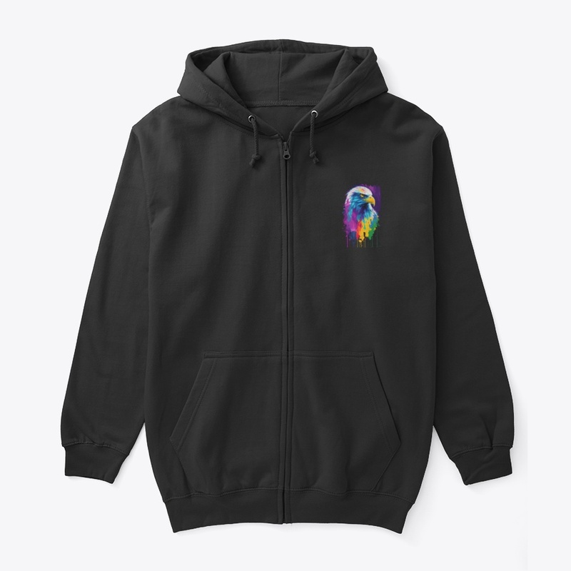 Colorful Vibrant Eagle | Rightward look