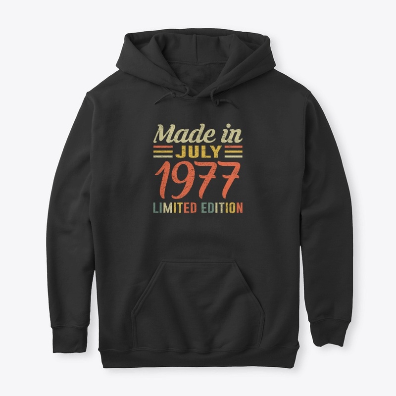 July 1977 T-shirt Born In 1977 