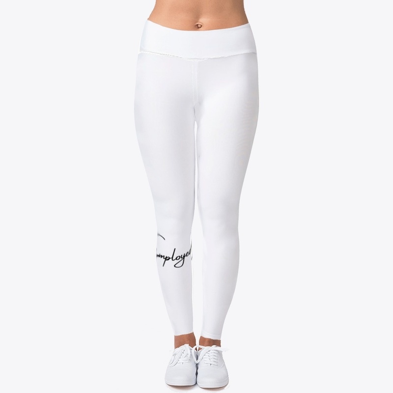 UnEmployed"Vintage Modern”Leggings WHITE