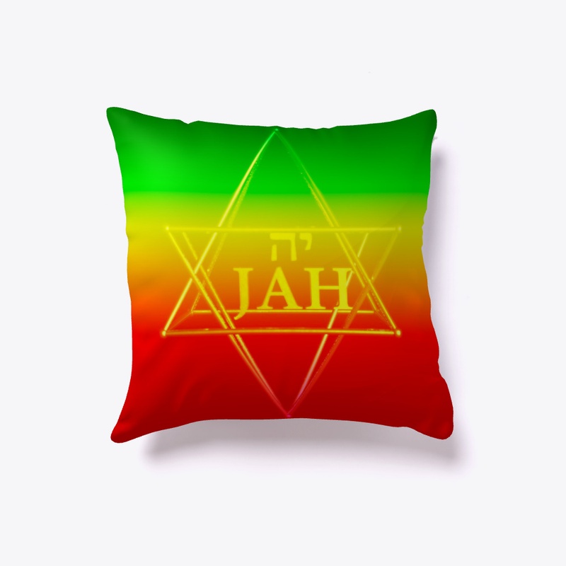 jah in hebrew with golden star of David