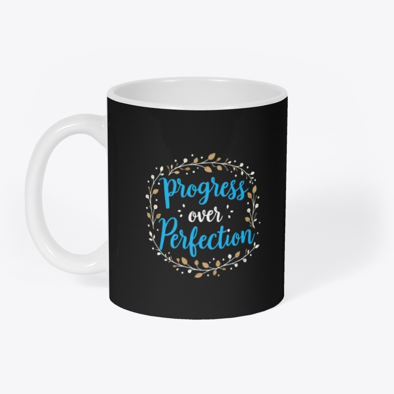 Progress Over Perfection Typo. T-shirt.