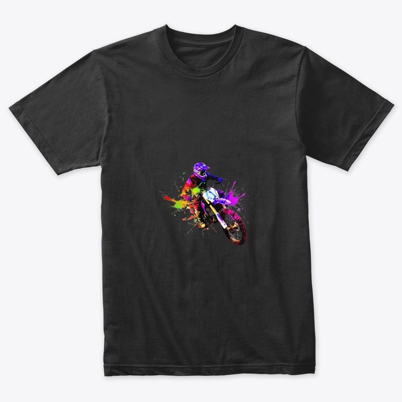 Dirt Bike Dreams- Vibrant Multi-Colored 