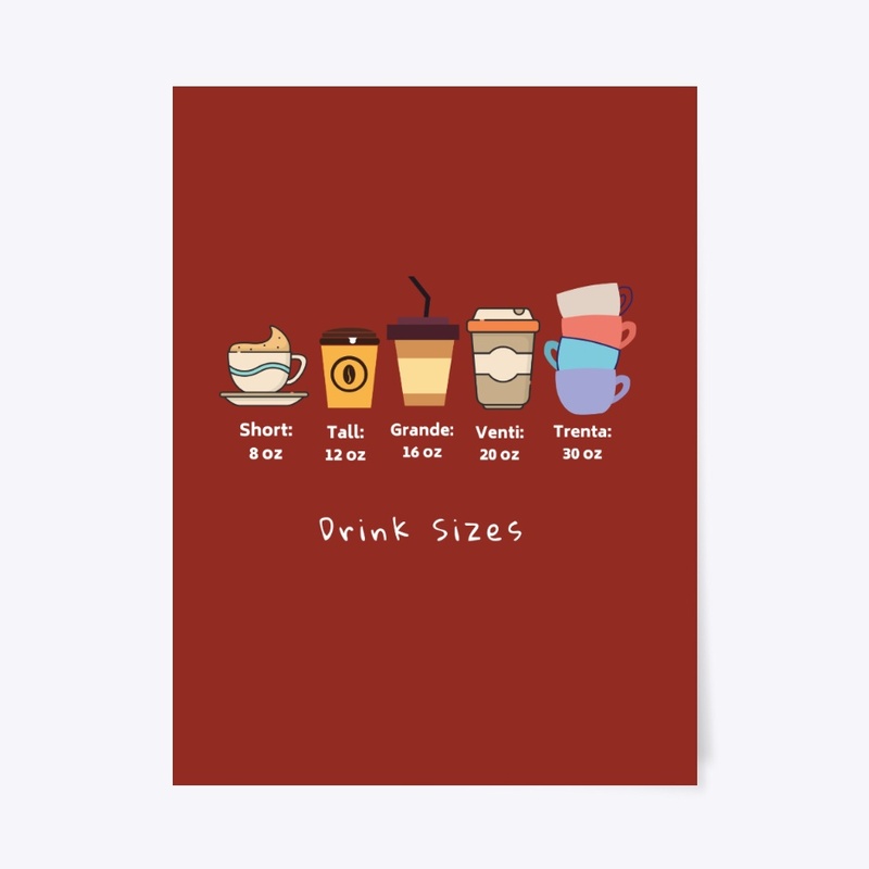 Coffee drink sizes