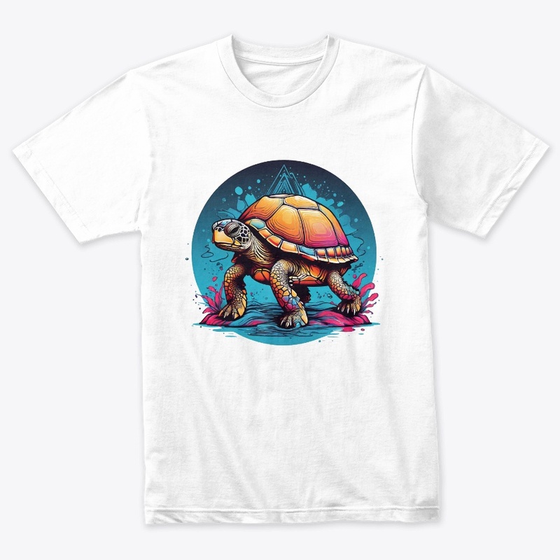 graphic design with a turtle