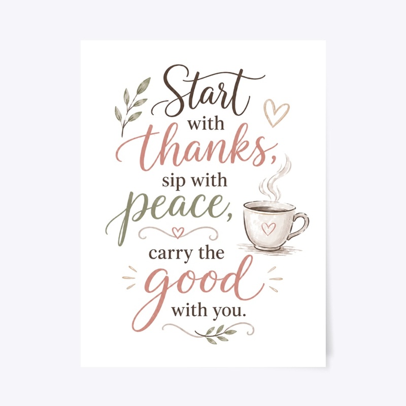 Start With Thanks Art & Merch