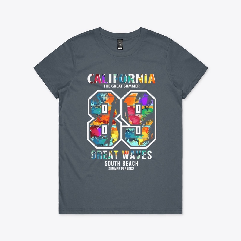 California Watercolor Typography