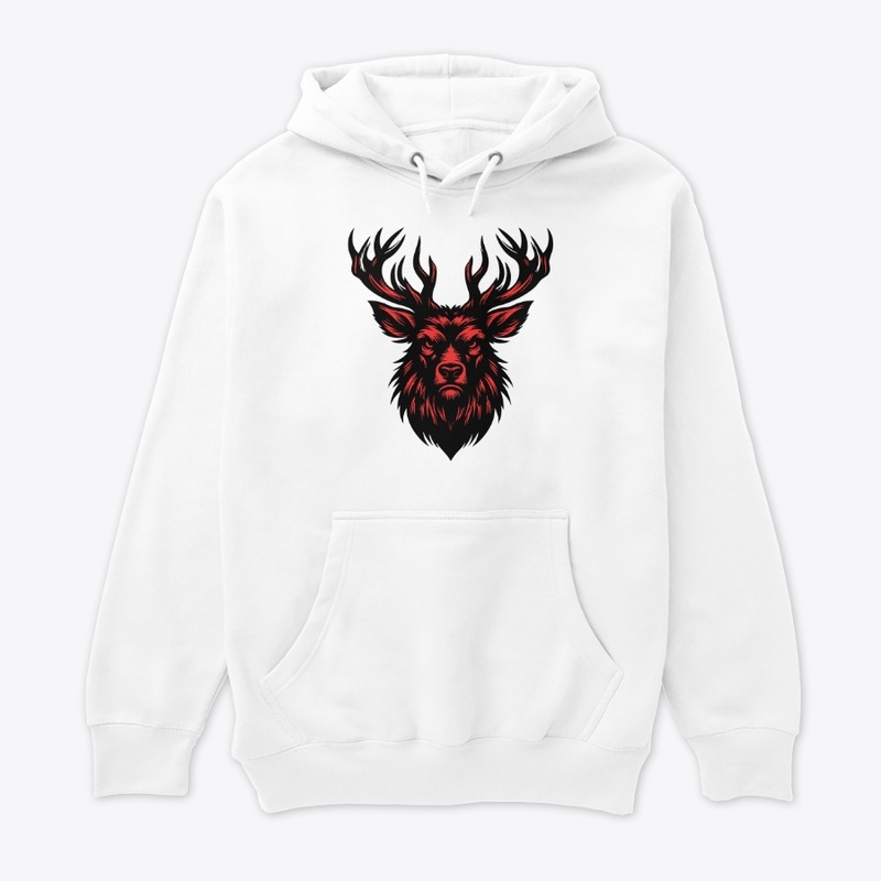 Powerful Angry Deer Artwork