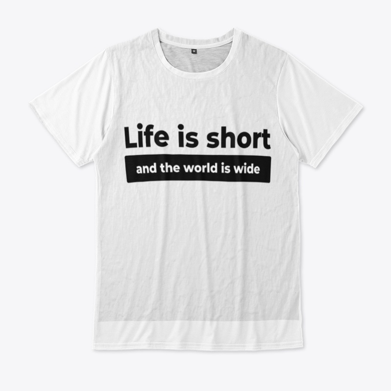 White Unisex Half-sleeve tee