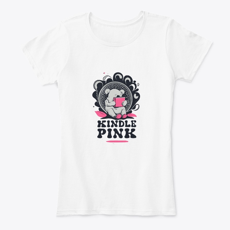 T-shirt "emotional support kindle pink"