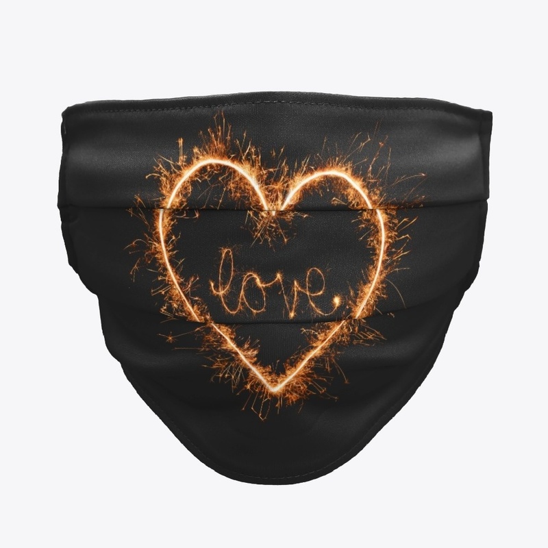 Women's Sparkler Heart Love Inspiration 