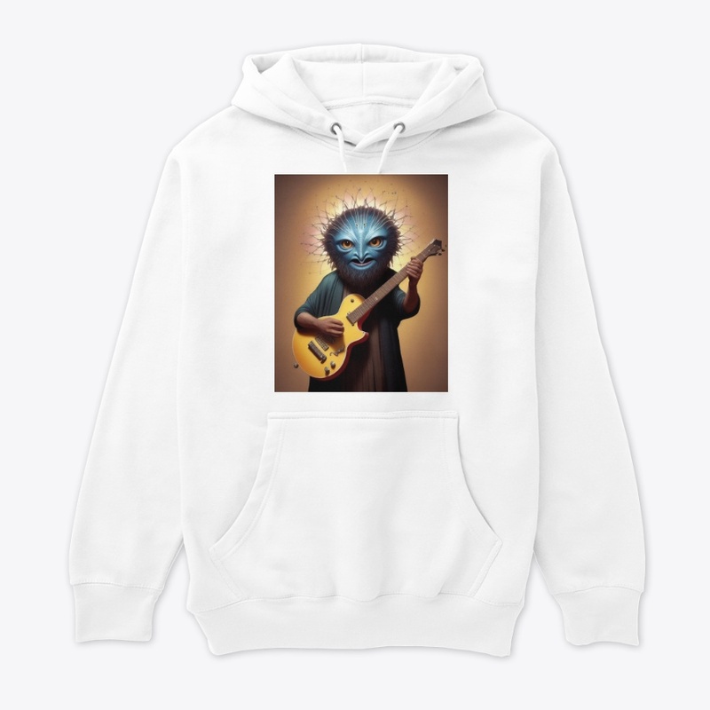 Funky Looking Creature Jamming on Guitar